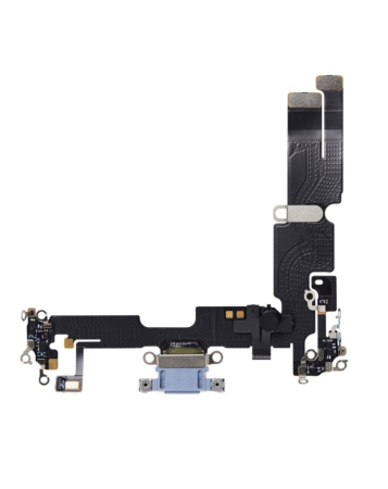 Order the charging port flex cable for the iPhone 14 Plus — in Blue, aftermarket.
