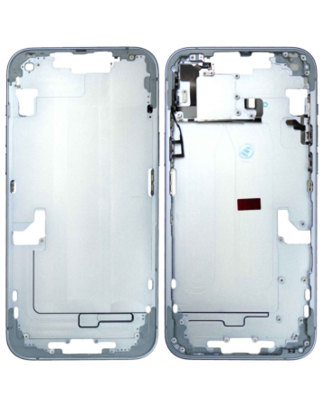 Order the middle frame with small parts for the iPhone 14 Plus — in Blue, US version, OEM pull A grade.