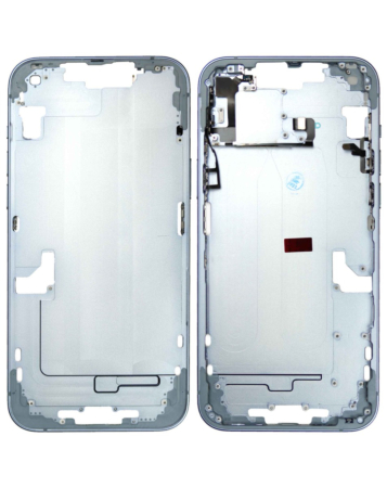 Buy the middle frame with small parts for the iPhone 14 Plus — in Blue, US version.
