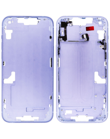 Purchase the middle frame with small parts for the iPhone 14 Plus — in Purple, International version.

