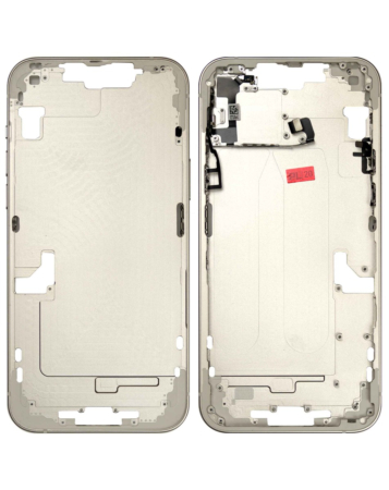 Buy the middle frame with small parts for the iPhone 14 Plus — in Starlight, US version.
