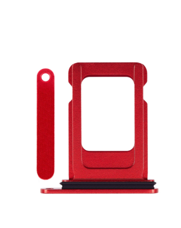 Order the single SIM card tray for the iPhone 14 or 14 Plus — in Red.