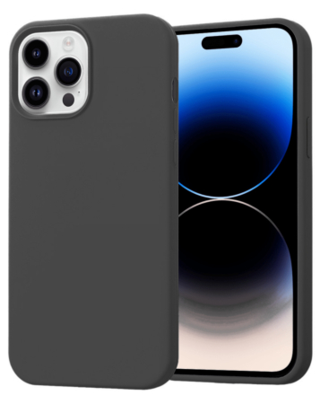 Soft Solid Silicone Case (Full Buttom Cover) - Style 57 for iPhone 14 Pro Max (Only Ground Shipping)