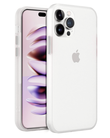 Hard PC Rear / Soft TPU Colorful Border Case - CLEAR for iPhone 14 Pro (Only Ground Shipping)
