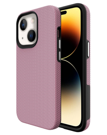iPhone 14 Plus / 15 Plus Shock Absorption Protective Dual Layer Case - ROSE GOLD (Only Ground Shipping)
