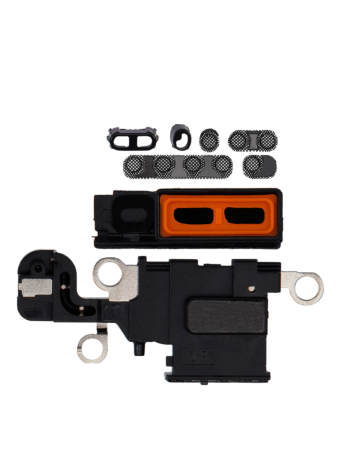 Shop the Loudspeaker Mic Mesh for iPhone 15 in black, 10 pack.
