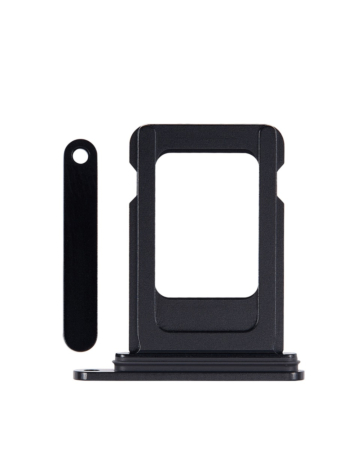 Order the Single Sim Card Tray for iPhone 15 and 15 Plus in Black.
