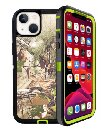 Heavy Duty Case for iPhone 15 (CAMO GREEN) (Only Ground Shipping)