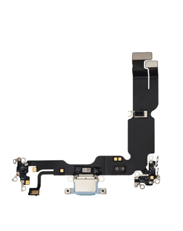 Order the Charging Port Flex Cable for iPhone 15 Plus in blue, premium quality.
