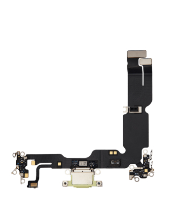 Order the Charging Port Flex Cable for iPhone 15 Plus in Yellow, aftermarket version.

