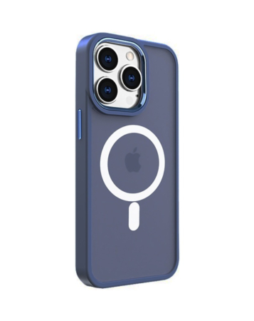 New Magnetic Wireless Charging Case - NAVY BLUE for iPhone 15 Pro (Only Ground Shipping)