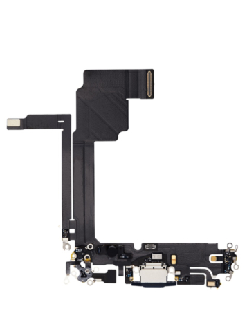 Order the premium charging port flex cable for iPhone 15 Pro Max in black titanium.