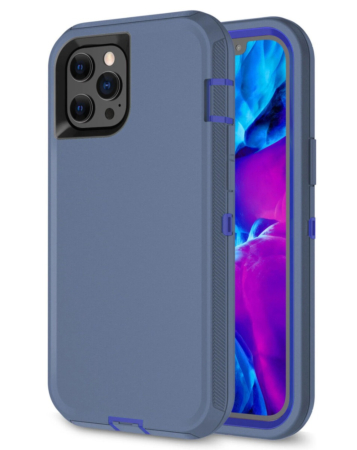 Heavy Duty Case for iPhone 15 Pro Max (BLUE) (Only Ground Shipping)