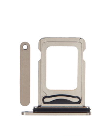 Buy the Dual Sim Card Tray for iPhone 15 Pro and 15 Pro Max in Natural Titanium.