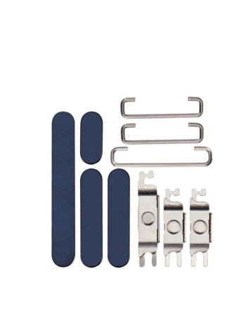Purchase the blue titanium power, volume, and switch buttons for iPhone 15 Pro and 15 Pro Max.