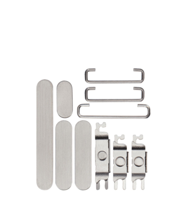 Shop the white titanium power, volume, and switch buttons for iPhone 15 Pro and 15 Pro Max.