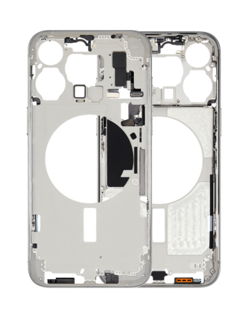 Middle Frame with Small Parts for iPhone 15 Pro Max (WHITE TITANIUM) (International Version)