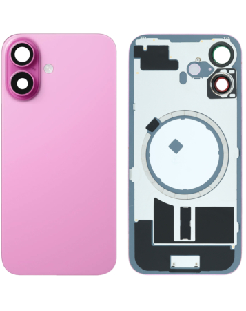 Back Glass with MagSafe Magnet for iPhone 16 (NO LOGO) (PINK)