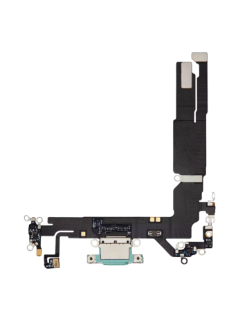 Shop the premium teal charging port flex cable for iPhone 16.