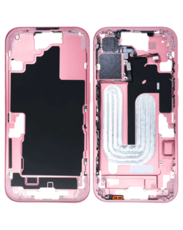 Middle Frame with Small Parts for iPhone 16 (PINK) (International Version)
