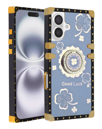 Acrylic Mirror Shiny Scratchproof Luxury Case - BLUE for iPhone 16 (Only Ground Shipping)