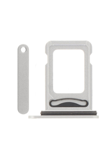 Dual Sim Card Tray for iPhone 16e (WHITE)