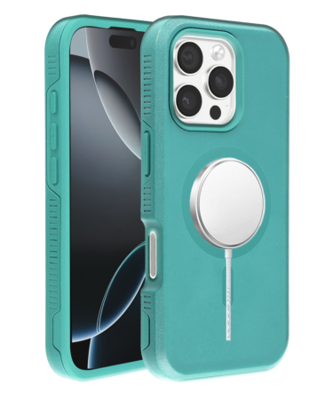 Dual Layer Cases with Wireless Charging - TEAL for iPhone 16 Pro (Only Ground Shipping)