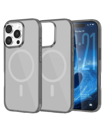 Transparent Magnetic Shockproof Case - GRAY for iPhone 16 Pro Max (Only Ground Shipping)