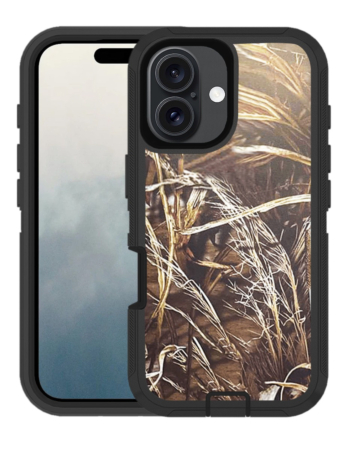 Heavy Duty Case for iPhone 16 Plus (CAMO BLACK) (Only Ground Shipping)