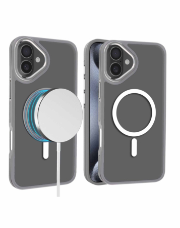 iPhone 16 Slim Non-Slip Translucent Matte Wireless Charging Case - GRAY (Only Ground Shipping)