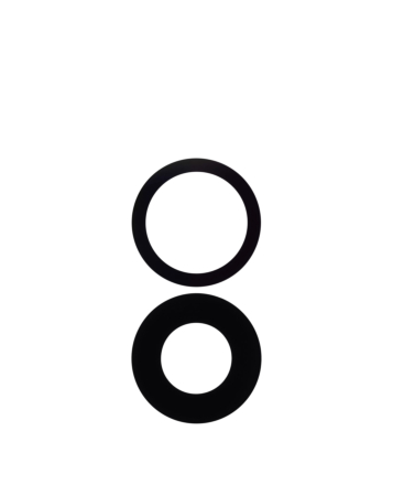 Back Camera Lens with Adhesive for iPhone 16 / 16 Plus (2 Piece Set) (Single Pack) (Aftermarket)