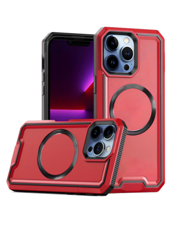 Non - Slip Translucent Matte Wireless Charging Case - RED for iPhone 16 Pro / 17 (Only Ground Shipping)