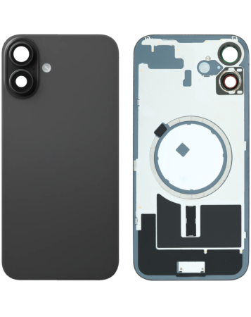 Back Glass with MagSafe Magnet for iPhone 16 Plus (NO LOGO) (BLACK)