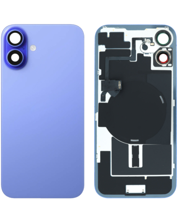 Back Glass with MagSafe Magnet & NFC & Flashlight Flex for iPhone 16 Plus (ULTRAMARINE) (NO LOGO)