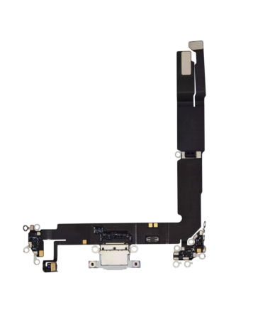 Shop the premium white charging port flex cable for iPhone 16 Plus.