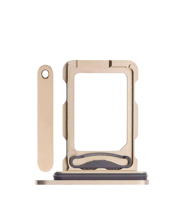 Grab wholesale deals on the Dual SIM Card Tray in Desert Titanium for iPhone 16 Pro and 16 Pro Max.