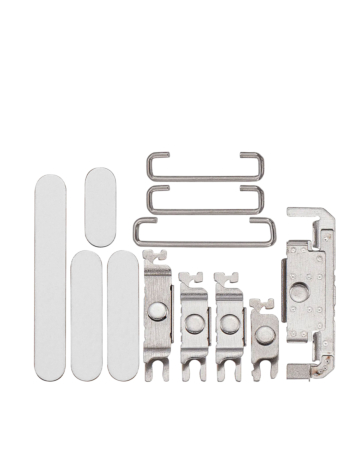 Buy the Hard Buttons (Power, Volume, Mute) in White Titanium for iPhone 16 Pro and 16 Pro Max.