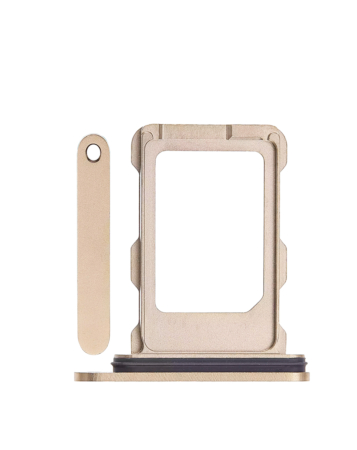 Purchase the Single SIM Card Tray in Desert Titanium for the iPhone 16 Pro and 16 Pro Max.