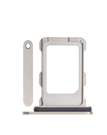 Grab wholesale deals on the Single SIM Card Tray in Natural Titanium for the iPhone 16 Pro and 16 Pro Max.
