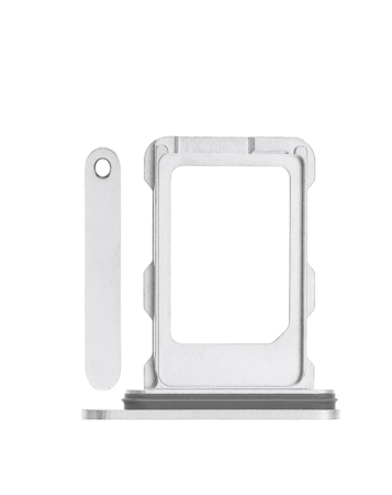 Stock up on the Single SIM Card Tray in White Titanium for the iPhone 16 Pro and 16 Pro Max.