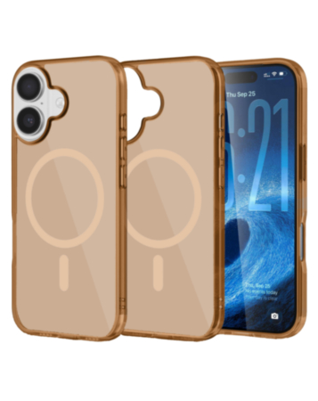 Transparent Magnetic Shockproof Case - BROWN for iPhone 17 (Only Ground Shipping)
