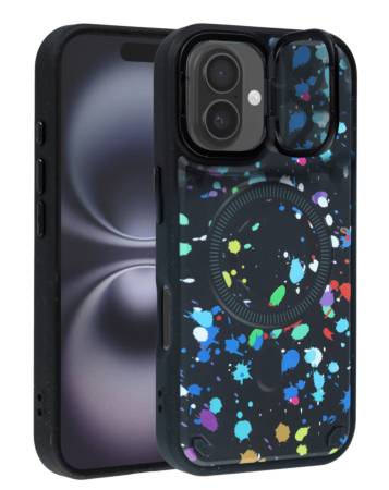 Camo Design Thin Magnetic Case with Camera Stand Kickstand - Style 1 for iPhone 17 (Only Ground Shipping)