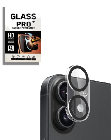 Back Camera Tempered Glass for iPhone 17 (Black-Edged)