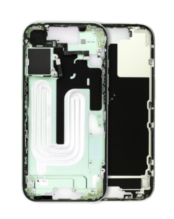 Middle Frame with Photo Capture Button and Small Parts for iPhone 17 (SAGE) (US Version)