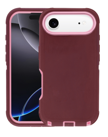 Heavy Duty Case - MAROON & PINK for iPhone Air (Only Ground Shipping)