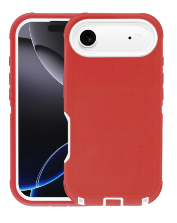 Heavy Duty Case for iPhone Air (RED & WHITE) (Only Ground Shipping)