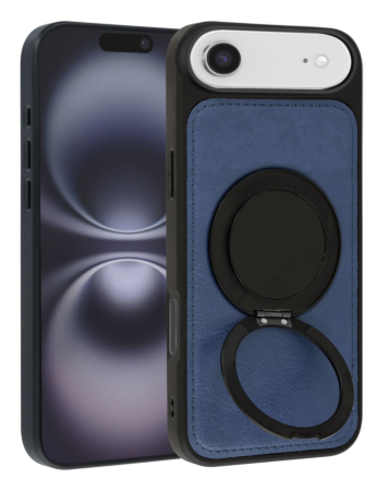 Slim Leather Case with Wireless Charging Kickstand - BLUE for iPhone Air (Only Ground Shipping)