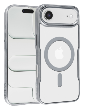 Glossy & Transparent Magnetic Case - SILVER for iPhone Air (Only Ground Shipping)