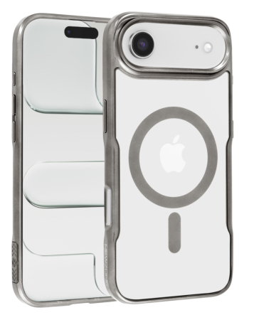 Glossy & Transparent Magnetic Case - TITANIUM for iPhone Air (Only Ground Shipping)