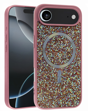 Wireless Charging Bling Diamond Crystal Case - PINK for iPhone Air (Only Ground Shipping)